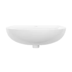 Ensemble lavabo et colonne en céramique blanc Tasi GoodHome