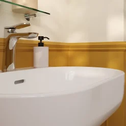 Ensemble lavabo et colonne en céramique blanc Cavally GoodHome