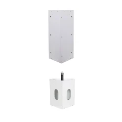 Ensemble lave-mains angle suspendu SKINO avec robinet et armoire d'angle