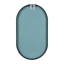 Ensemble lave-mains suspendu NEVADA avec robinet noir et miroir ovale