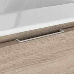 Ensemble meuble de salle de bain 80cm simple vasque + colonne de rangement IRIS - blanc