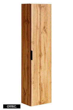 Ensemble meuble de salle de bain de 80 cm - avec plan - avec vasque - avec Miroir - LIVA OAK