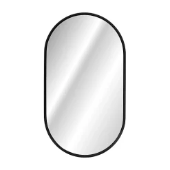 Ensemble meuble double vasque 140cm 2 niches miroirs LED et colonne Gaia Bois et Noir - Vasque Noir