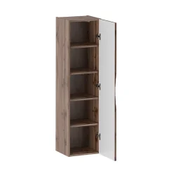 Ensemble meuble double vasque encastree 120cm et colonne Tao Bois