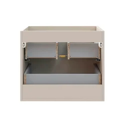 Ensemble meuble double vasque encastree 120cm et colonne Azel Cachemire