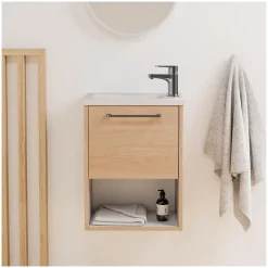 Ensemble meuble lave-mains NIKA + robinet