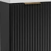 Ensemble meuble lave-mains suspendu ADEL noir avec le lavabo FIKA 40 cm