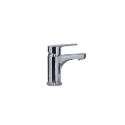 Ensemble meuble lave-mains d'angle décor chêne KODA + robinet