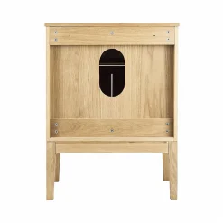Ensemble meuble simple vasque 60 cm chêne + vasque ALASKA