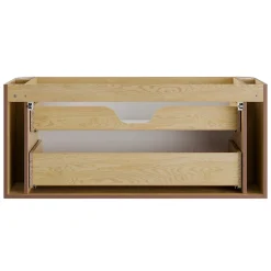 Ensemble meuble simple vasque 120cm et colonne Mila Bois