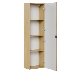 Ensemble meuble simple vasque 120cm et colonne Mila Bois