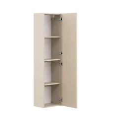 Ensemble meuble simple vasque encastree 80cm et colonne Sanae Beige sable
