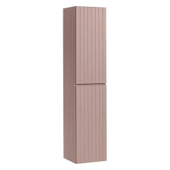 Ensemble meuble simple vasque encastree 80cm et colonne Zelie Rose