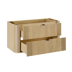 Ensemble meuble sous vasque 100cm et colonne Mila Bois