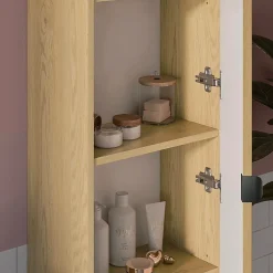 Ensemble meuble sous vasque 100cm et colonne Mila Bois