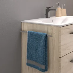 Ensemble meuble sous vasque l.130 cm bleu + vasque céramique Selva Geberit