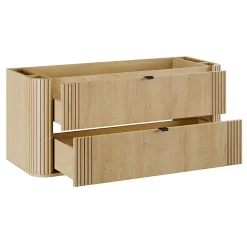 Ensemble meuble sous vasque 120cm et colonne Mila Bois
