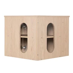 Ensemble meuble sous vasque d'angle SORRENTO + vasque blanche