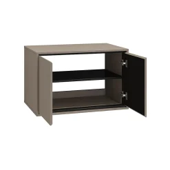 Ensemble meuble sous-vasque 80 cm et colonne Sophea Taupe