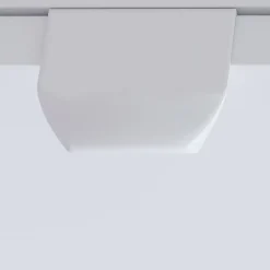 Ensemble meuble vasque blanc mat l.60 cm + plan vasque blanc en céramique + miroir, Otto