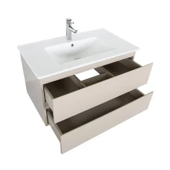 Ensemble meuble vasque SORRENTO 80cm avec robinet, miroir et colonne