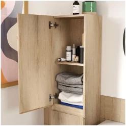Ensemble meuble vasque SORRENTO 80cm avec robinet, miroir et colonne