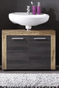Ensemble Salle de bain PUKET 72 x 56 x 34 cm - Gris foncé