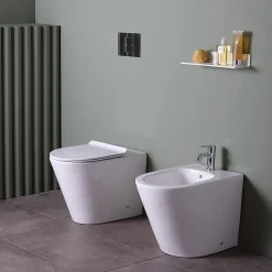 Ensemble Sanitaires Wc Et Bidet Encastrés - Blues