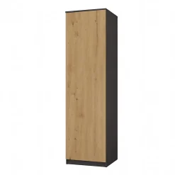 ESME - Armoire simple style scandinave chambre à coucher - 50x50x180 - 1 porte - Dressing