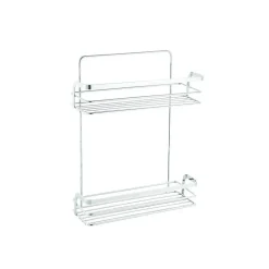 Etagère de douche 2 niveaux à fixer RILEY Chromé MSV