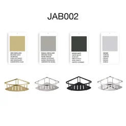 Etagère de douche d'angle or brossé Inox S304 SKY BATH