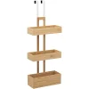Etagère de porte 3 niveaux en bambou