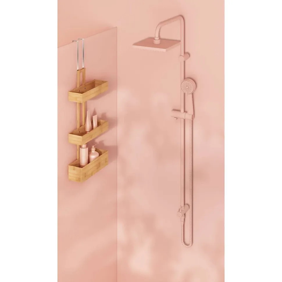 Etagère de porte 3 niveaux en bambou