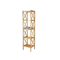 Etagère de rangement de 5 Niveaux en Bambou MSV