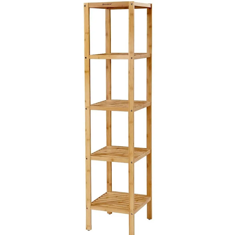 Etagère de salle de bain avec 5 tablettes - H146 cm