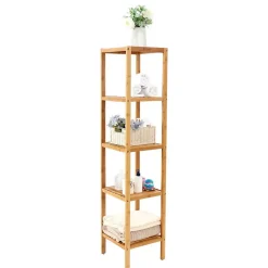 Etagère de salle de bain avec 5 tablettes - H146 cm