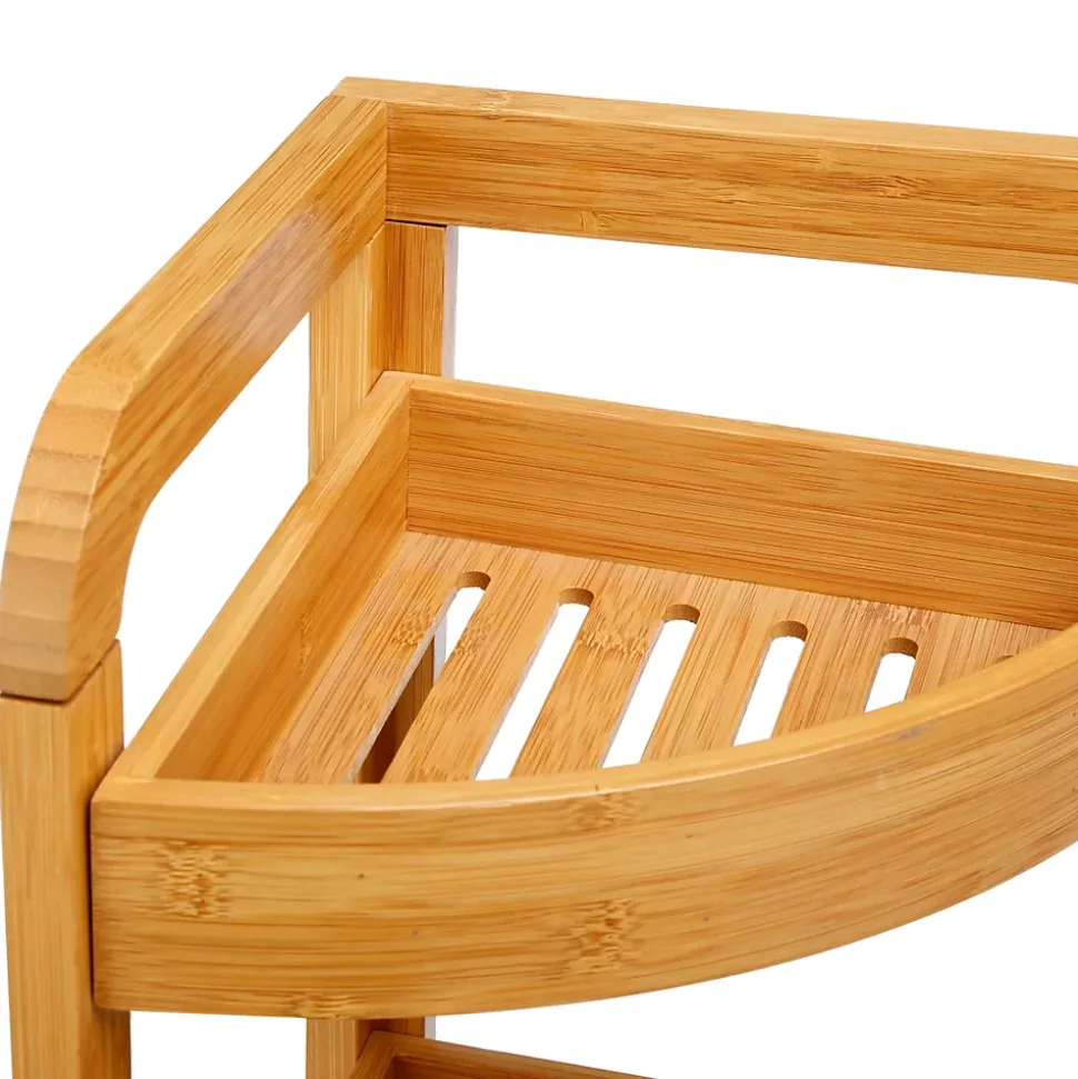 Etagère de salle de bain bambou, 3 niveaux, H.61 x P.23cm, Five Simply Smart
