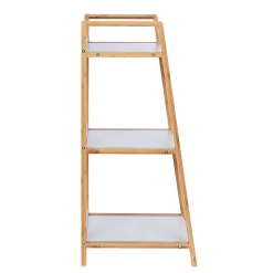 Etagère de salle de bain en bambou Finja - L. 43 x H. 76 cm