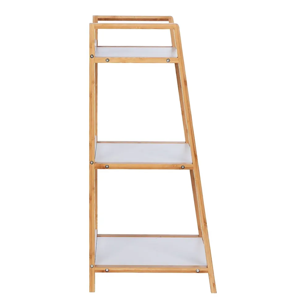 Etagère de salle de bain en bambou Finja - L. 43 x H. 76 cm