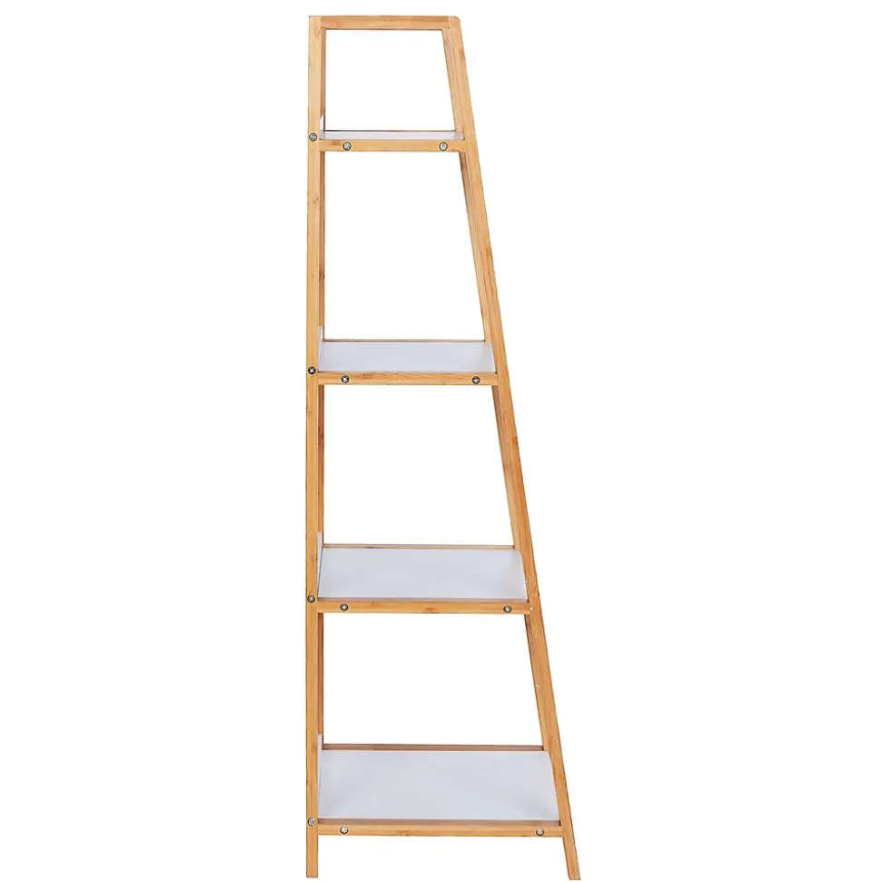 Etagère de salle de bain en bambou Finja - L. 43 x H. 112 cm