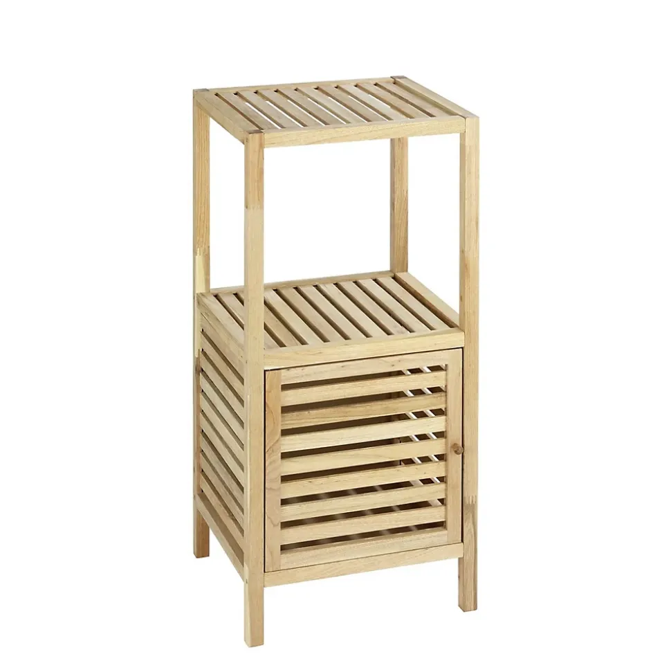 Etagère de salle de bain en bois Norway - L. 39,5 x H. 86 cm