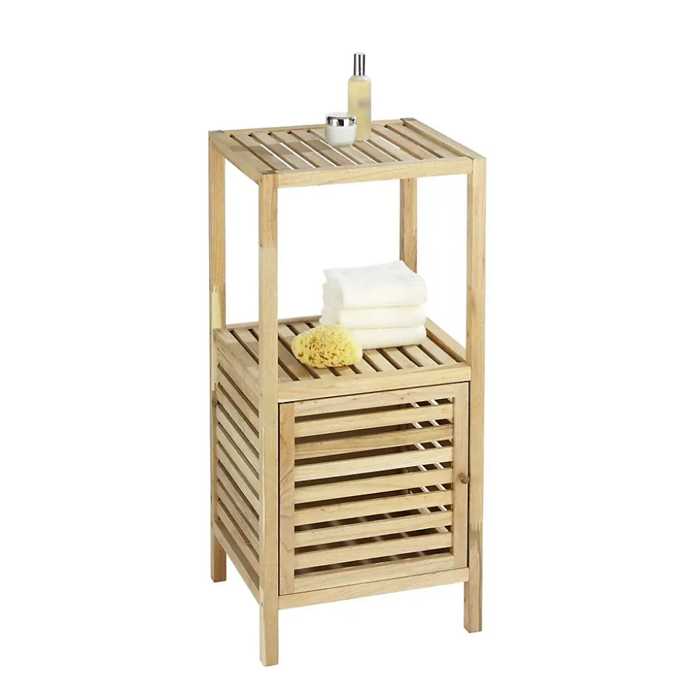 Etagère de salle de bain en bois Norway - L. 39,5 x H. 86 cm