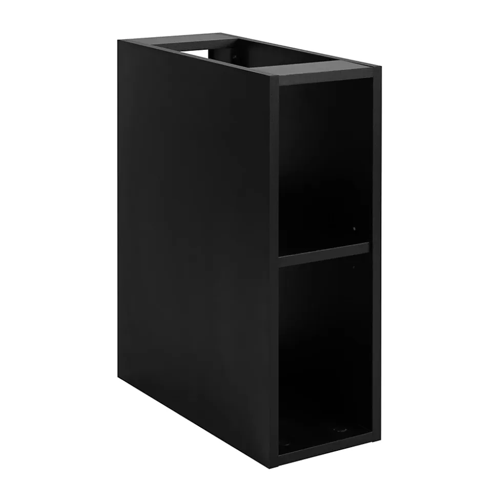 Etagère de salle de bain, Noir Mat, 20 x 57 x 46 cm