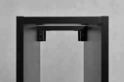 Etagère de salle de bain, Noir Mat, 20 x 57 x 46 cm