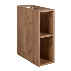 Etagère de salle de bain, Noir Mat, 20 x 57 x 46 cm
