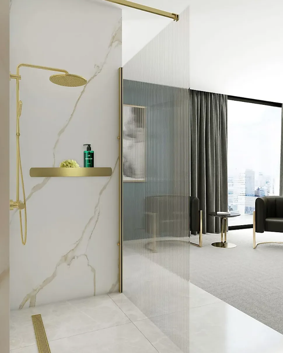ETAGÈRE DE SALLE DE BAIN REA SF03-600-BG BRUSH GOLD