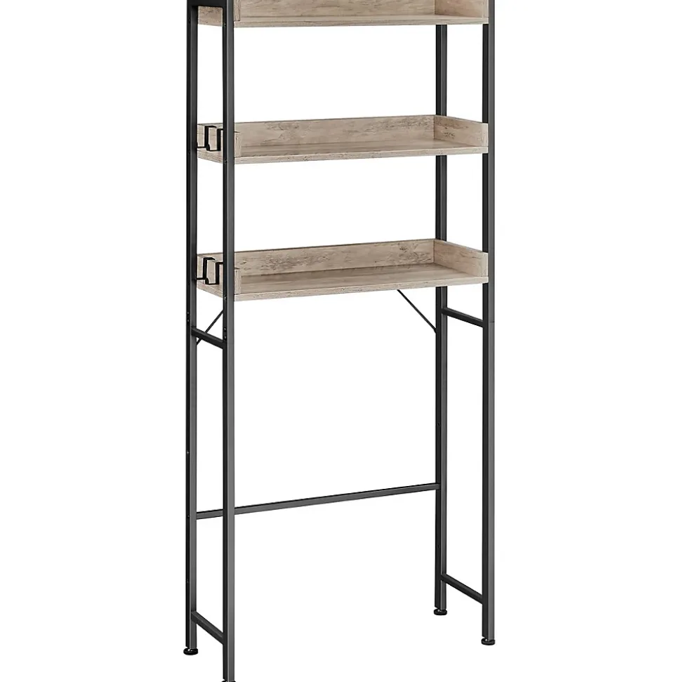 Etagère pont WC avec 3 étagères - L63 cm