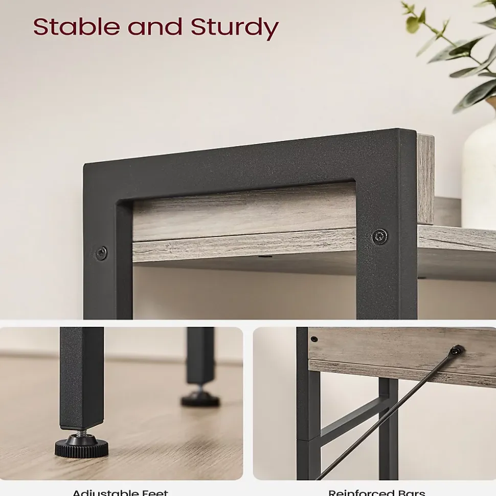 Etagère pont WC avec 3 étagères - L63 cm