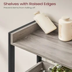 Etagère pont WC avec 3 étagères - L63 cm