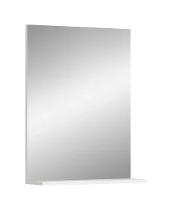 Eteka - Miroir (L/H/P : 60x79x18 cm) en imitation blanc